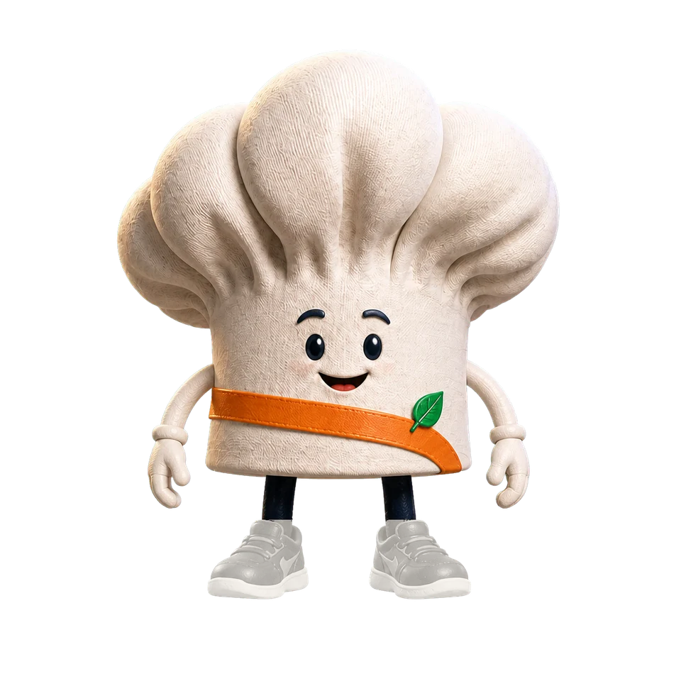 Fuding, el personaje con gorro de chef